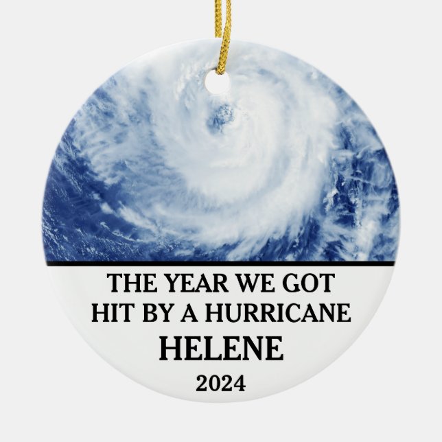 Das Jahr, in dem wir von einem Hurrikan Helene 202 Keramik Ornament (Vorne)