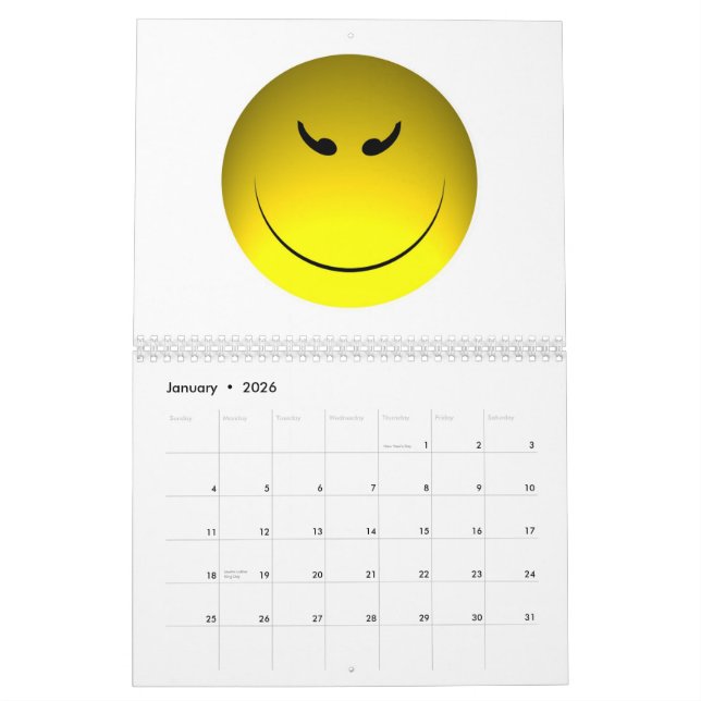 Das Jahr in den Gesichtern Kalender (Jan 2026)