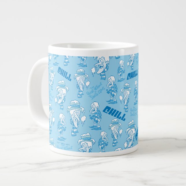 DAS JAHR OHNE EIN SANTA CLAUS™ Schneemesser Muster Jumbo-Tasse (Vorderseite Links)