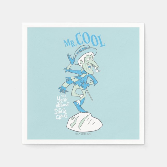 DAS JAHR OHNE SANTA CLAUS™ | Herr Cool Serviette (Vorderseite)