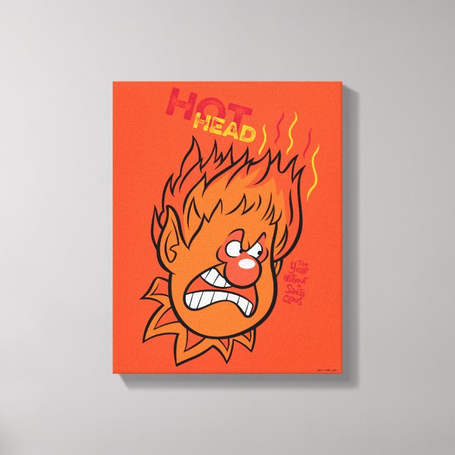 DAS JAHR OHNE SANTA CLAUS™ | Hot Head Leinwanddruck (Vorderseite)