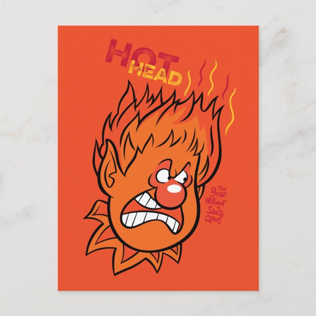 DAS JAHR OHNE SANTA CLAUS™ | Hot Head Postkarte (Vorderseite)