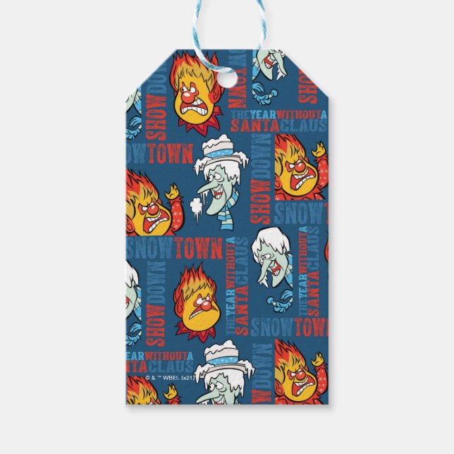 DAS JAHR OHNE SANTA CLAUS™ Snowtown Showdown Geschenkanhänger (Vorderseite)