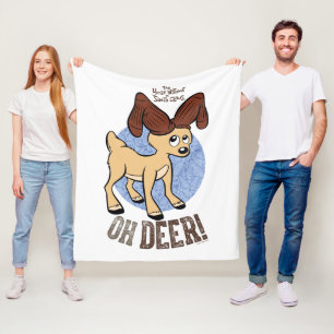 DAS JAHR OHNE SANTA CLAUS™   Vixen "Oh Deer" Fleecedecke