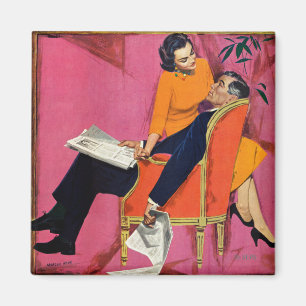 Das Jahr von Unzufriedenheit Magnet