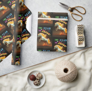 Das Jahr zum Glänzen Geschenkpapier