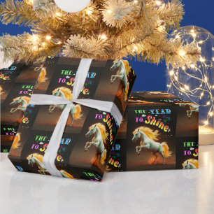 Das Jahr zum Glänzen Geschenkpapier