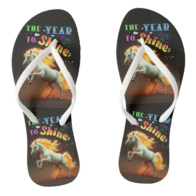 Das Jahr zum Strahlen Flip Flops (Fußbett)
