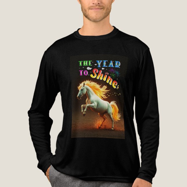 Das Jahr zum Strahlen Tri-Blend Shirt (Vorderseite)