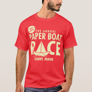 Das jährliche Papierboot-Rennen Lustiger 80er Horr T-Shirt