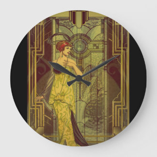 Das Jahrzehnt von Eleganz Große Wanduhr