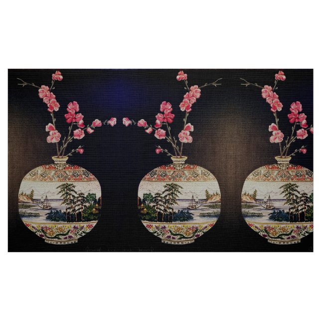 Das japanische Vase-Fabric Stoff (Fat Quarter (45,7 x 55,9 cm))