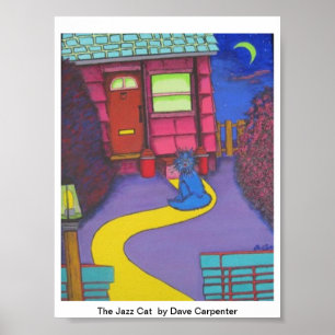 Das Jazz Cat Poster - von Dave Carpenter