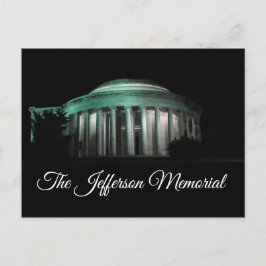 Das Jefferson-Gedächtnis in der Nacht Postkarte