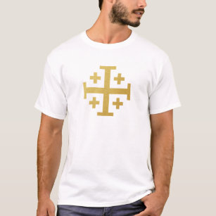 Das Jerusalem-Kreuz - Goldausgabe T-Shirt