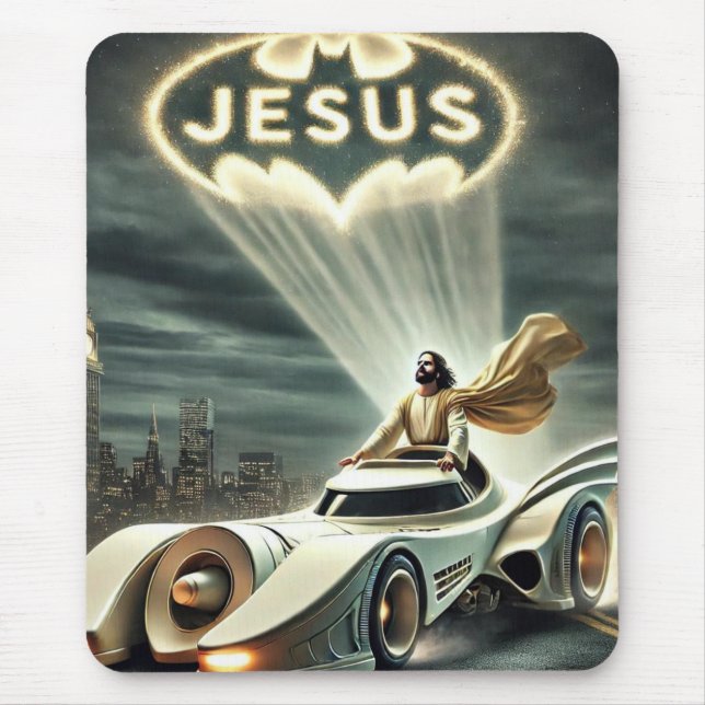 Das Jesusmobil: Retter in der Nacht Mousepad (Vorne)