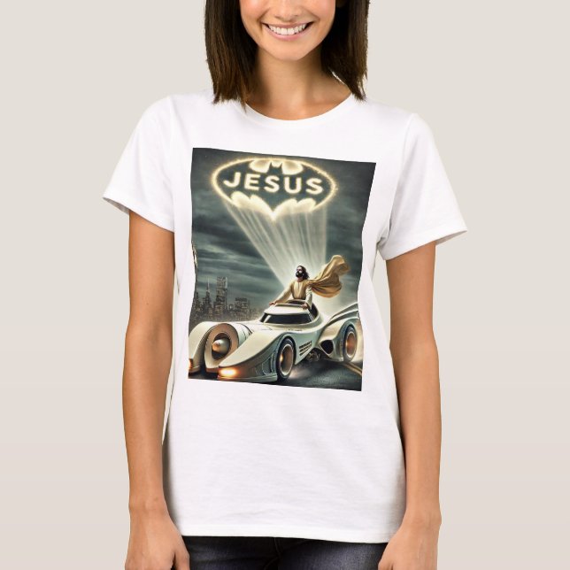 Das Jesusmobil: Retter in der Nacht T-Shirt (Vorderseite)