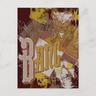 Das Joker Gun / Bang Carnival Collage Postkarte