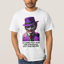 DAS JOKER-T - SHIRT-DESIGN MIT ALLEN GRÖSSEN