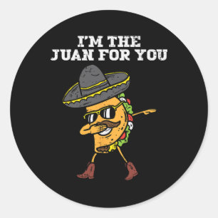 Das Juan für dich, das mexikanische Cinco de May z Runder Aufkleber