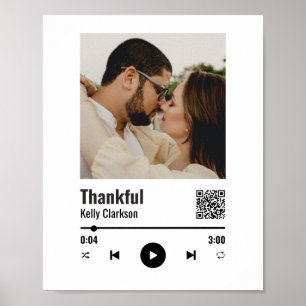 Das Jubiläum der "Custom Spotify Couple Foto Music Poster