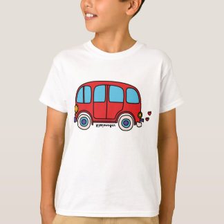 Das junge Unterhemd gehen Kleintransporter Hippie