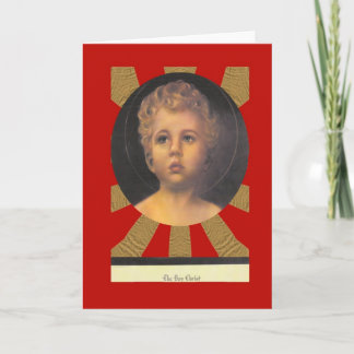 Das Jungen-Christus-Porträt Feiertagskarte