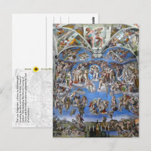 Das Jüngste Gericht - Sixtinische Kapelle, Vatikan Postkarte