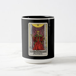 Das Justice Tarot Zweifarbige Tasse