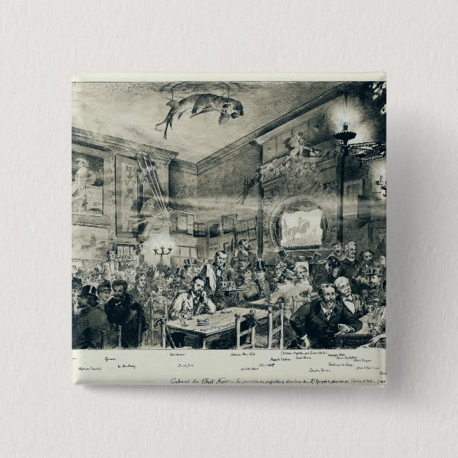 Das Kabarett du Chat Noir, 1886 Button (Vorderseite)