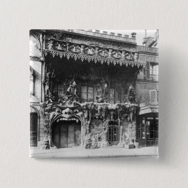 Das Kabarettde "l'Enfer" in Paris Button (Vorderseite)