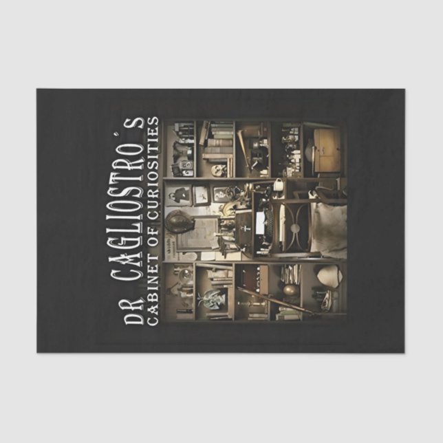 Das Kabinett der Kuriositäten von Dr. Cagliostro Seidenpapier (Vorderseite)