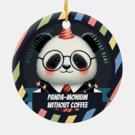 Das Kaffeedokument - Weihnachten im Büro Keramik Ornament