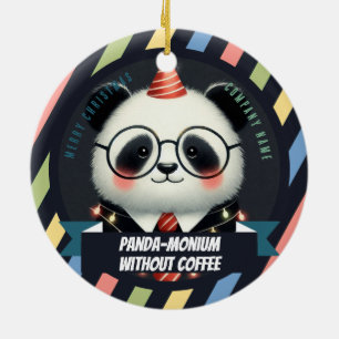 Das Kaffeedokument - Weihnachten im Büro Keramik Ornament