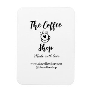 Das Kaffeehaus und Website Social Media Geschäft Magnet