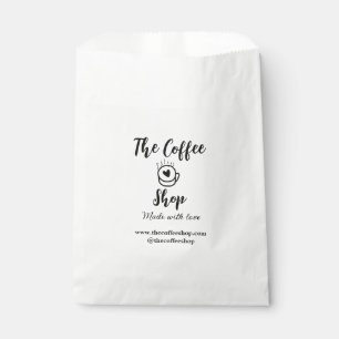 Das Kaffeehaus und Website-Sozial-Medien-Geschäft Geschenktütchen