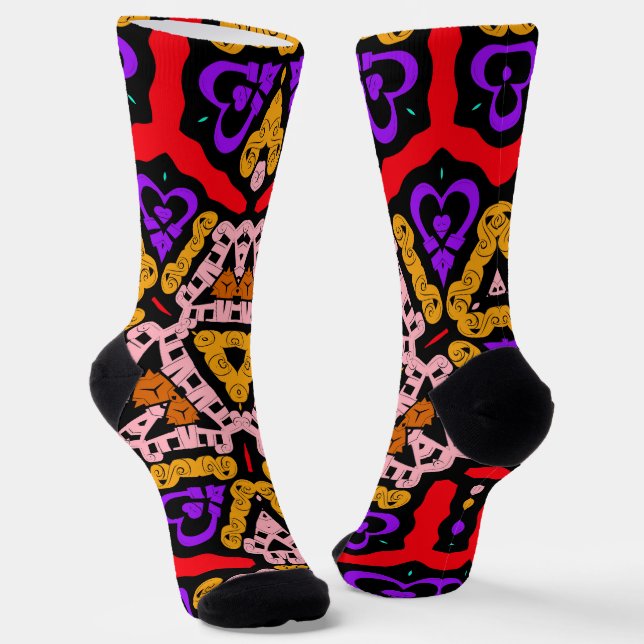 das Kaleidoskop des Lebens Socken (Gewinkelt)