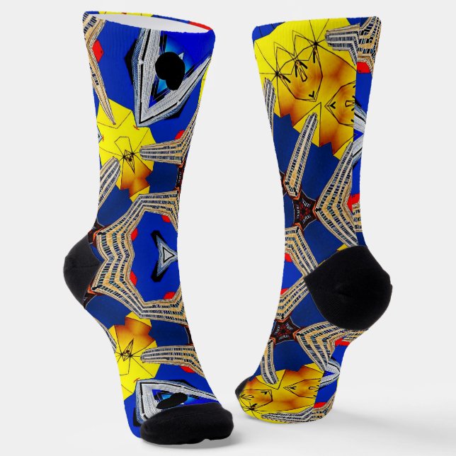das Kaleidoskop des Lebens Socken (Gewinkelt)