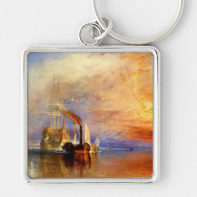 Das kämpfende Temeraire, J.M.W. Turner Schlüsselanhänger (Vorne)