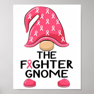 Das Kämpfer-Gnome - Brustkrebs-Bewusstsein Poster