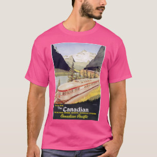 Das kanadische Retro-Vintage Zugplakat T-Shirt
