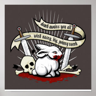 Das Kaninchen Caerbannog Poster