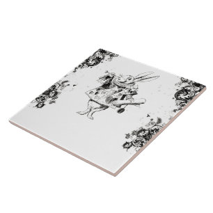 Das Kaninchen der Königin - Vintage Fliese