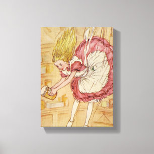 Das Kaninchenloch fallen Leinwanddruck