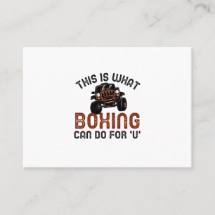 Das kann Boxen für Sie tun Visitenkarte