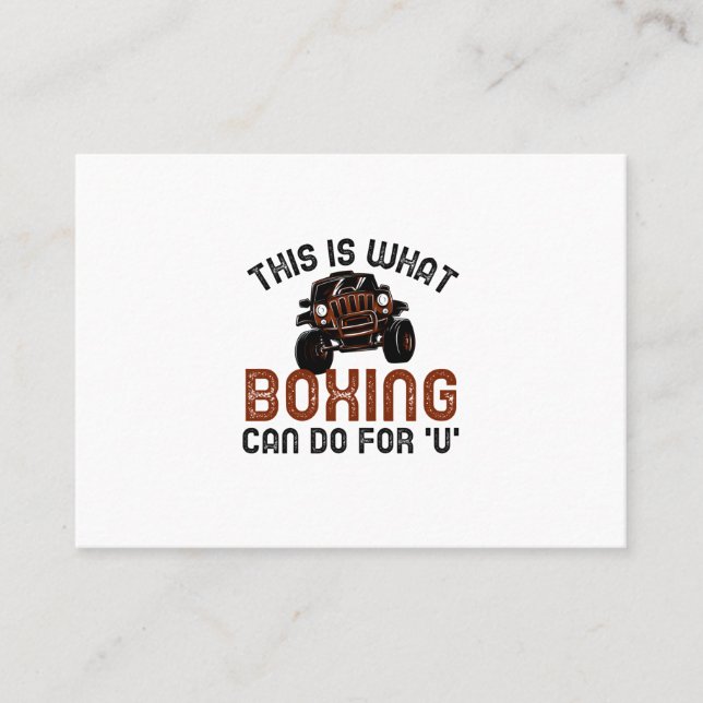 Das kann Boxen für Sie tun Visitenkarte (Vorderseite)