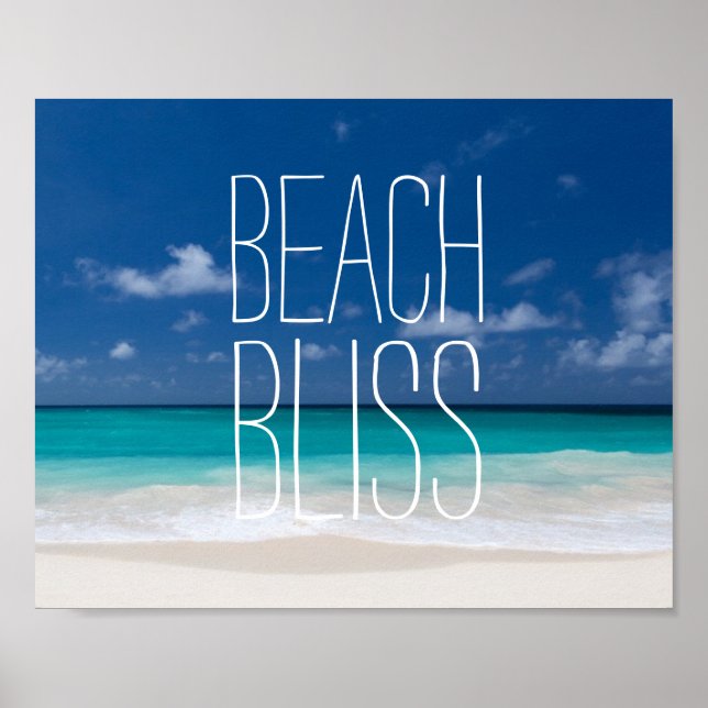Das karibische Tropenparadies Beach Bliss Poster (Vorne)