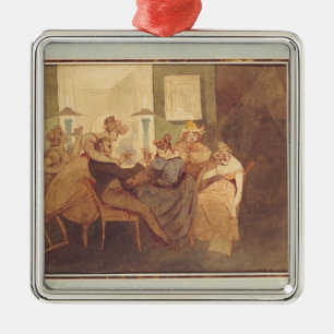 Das Kartenspiel, nach 1830 Ornament Aus Metall