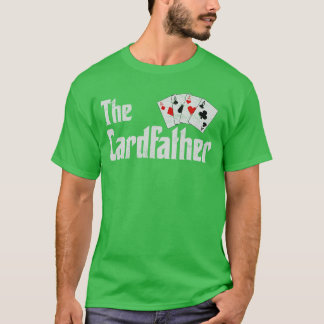 Das Kartenvater-Poker-Spiel Karten spielender Vate T-Shirt