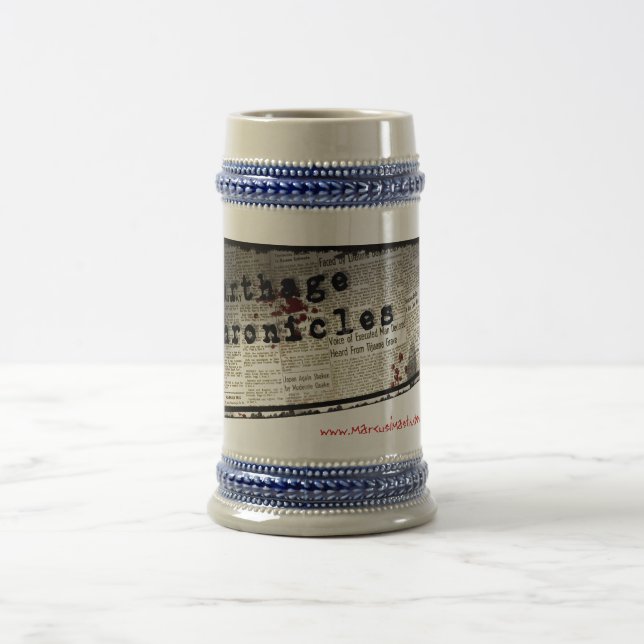 Das Karthago zeichnet Stein auf! Bierglas (Mittel)